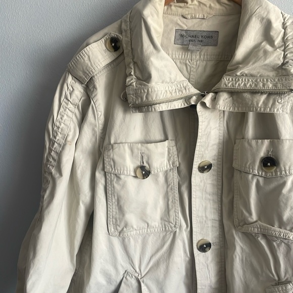 Michael Kors Khaki Spring Jacket Size XL - Picture 9 of 14